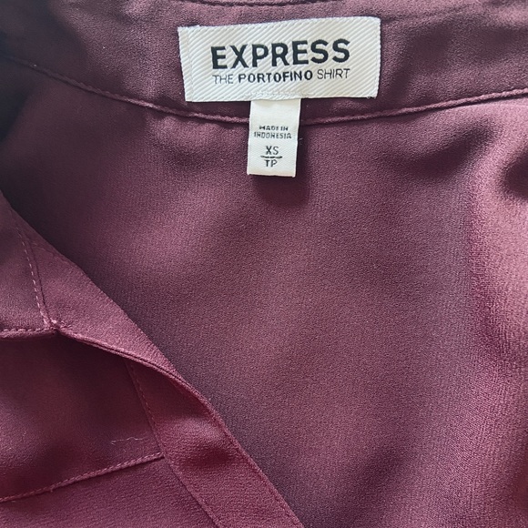 Express Burgundy Blouse - Picture 6 of 6